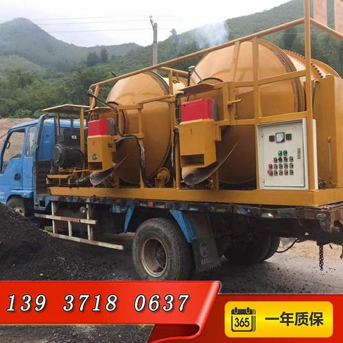 承德市1吨拖挂式沥青再生机沥青路面机械拌合机